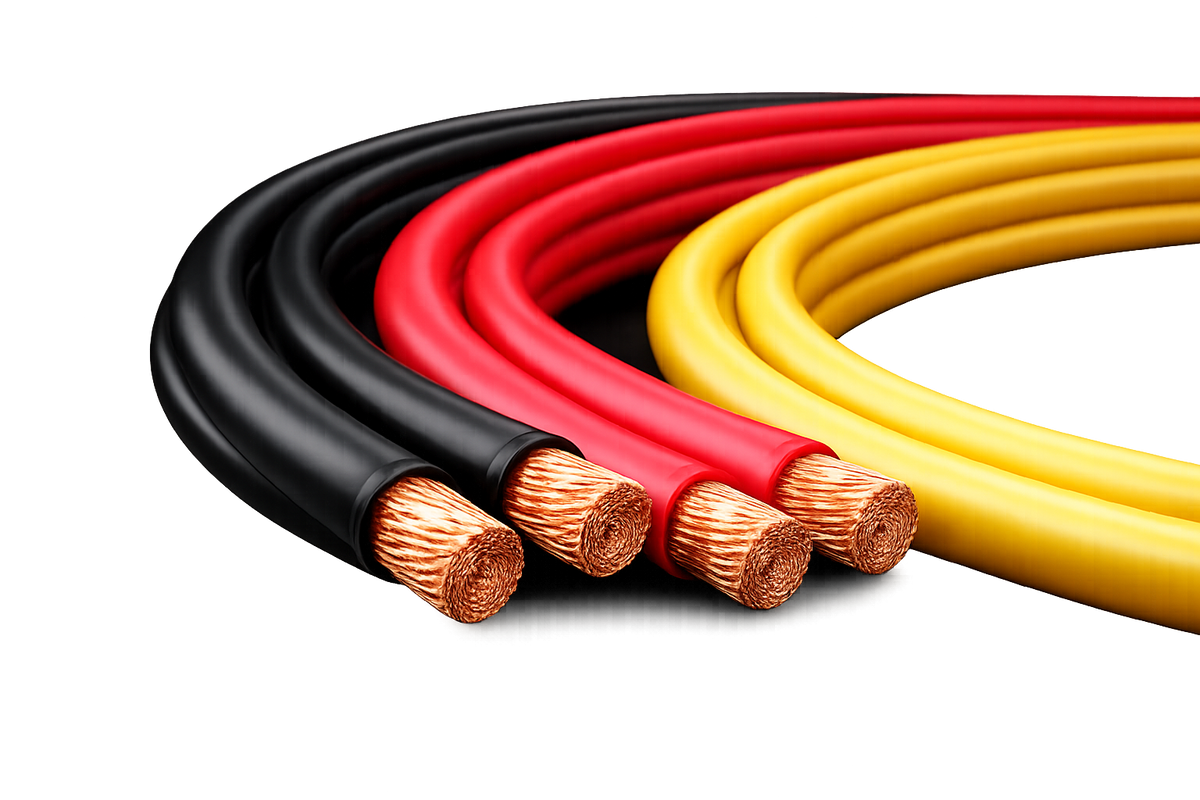 8 AWG (8.4 mm²) High-Temperature Automotive Power Cable – Sold Per Metre