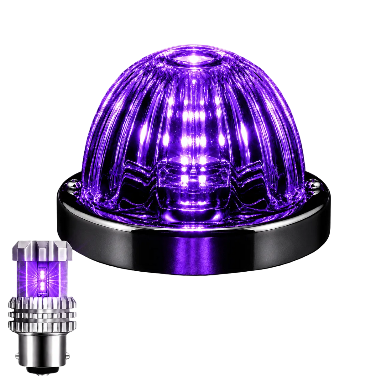1156 Single Colour Flush Mount Glass Watermelon