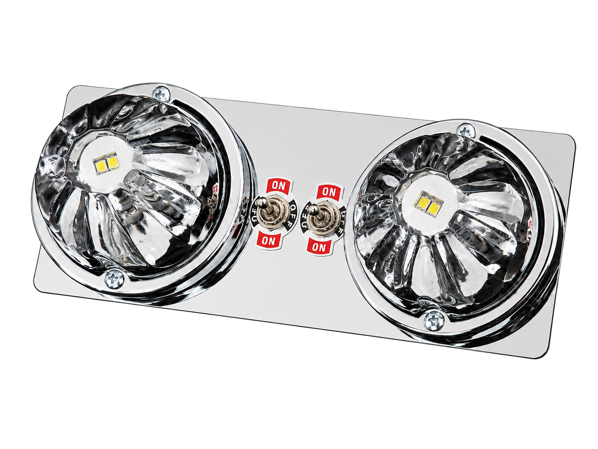 Kenworth Double Stainless Dome Light