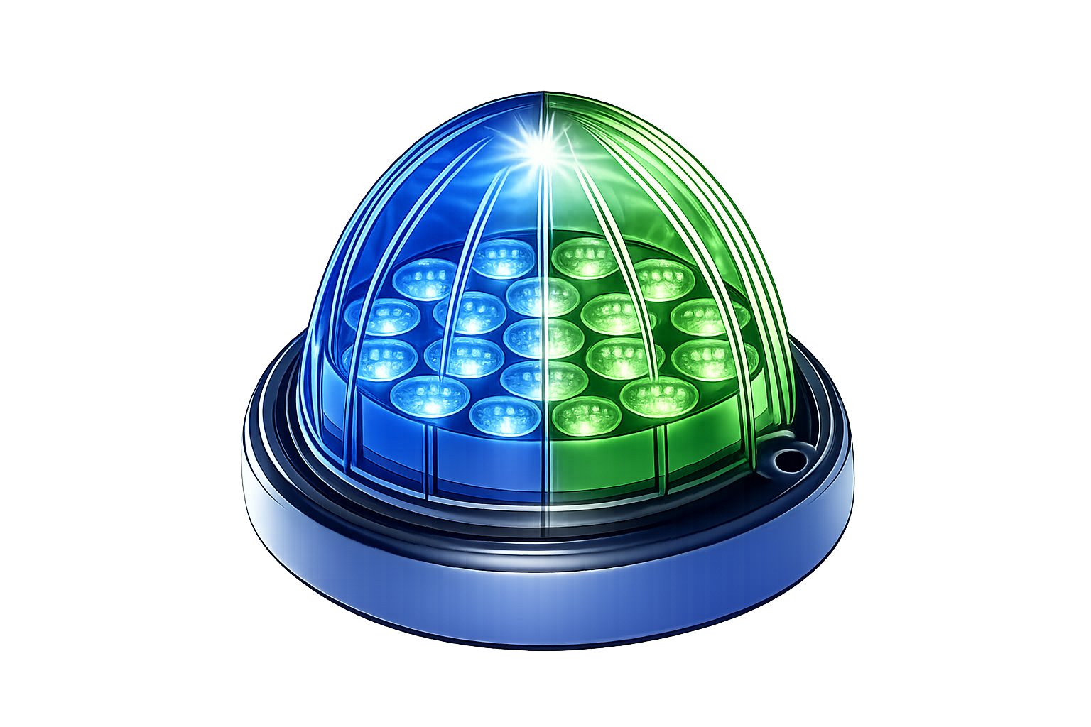 Plastic Watermelon Dual Revolution 19 LED 12V