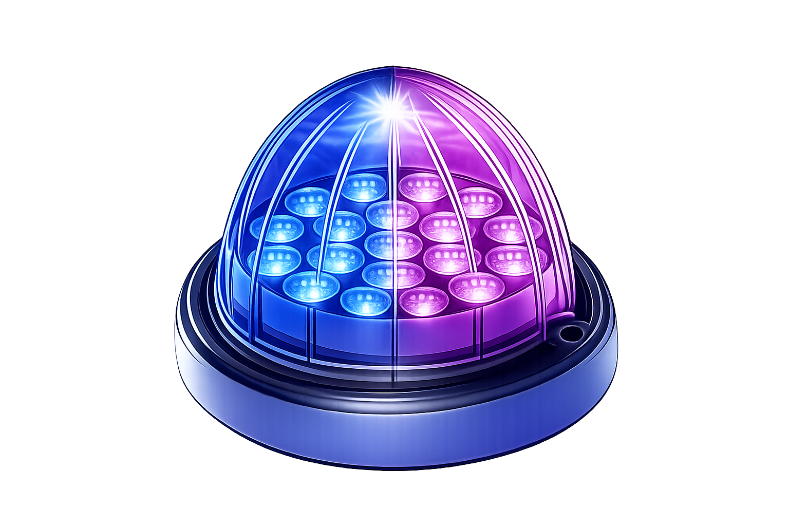 Plastic Watermelon Dual Revolution 19 LED 12V