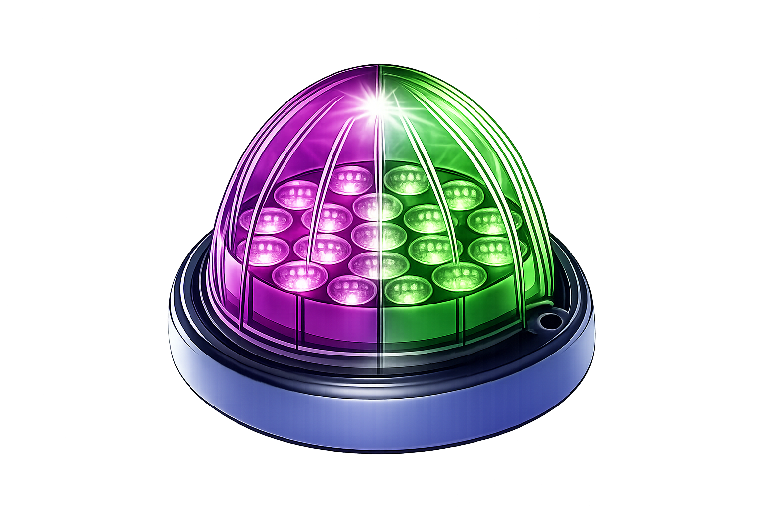 Plastic Watermelon Dual Revolution 19 LED 12V