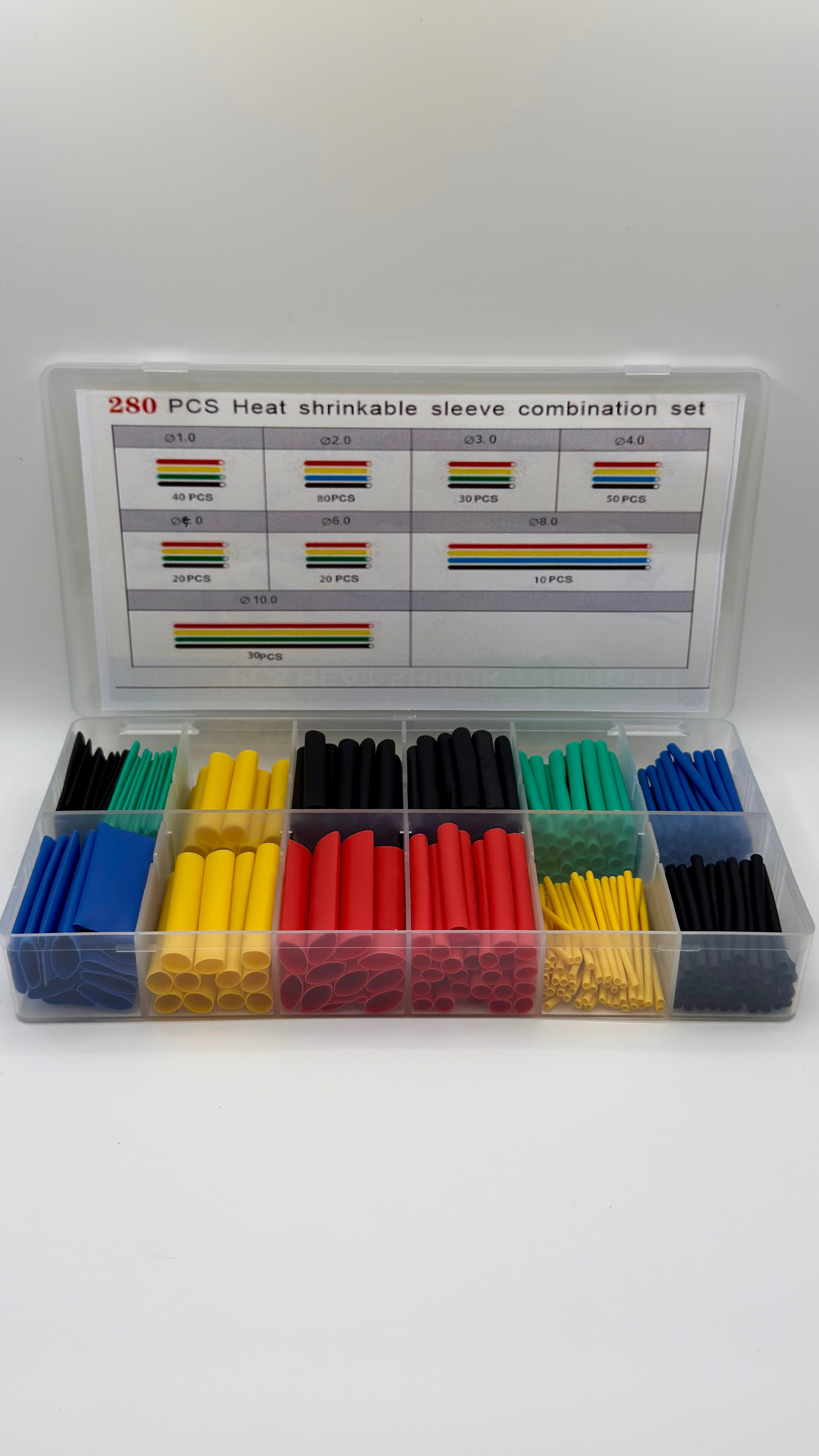 280pcs Heat Shrink Tubing Set