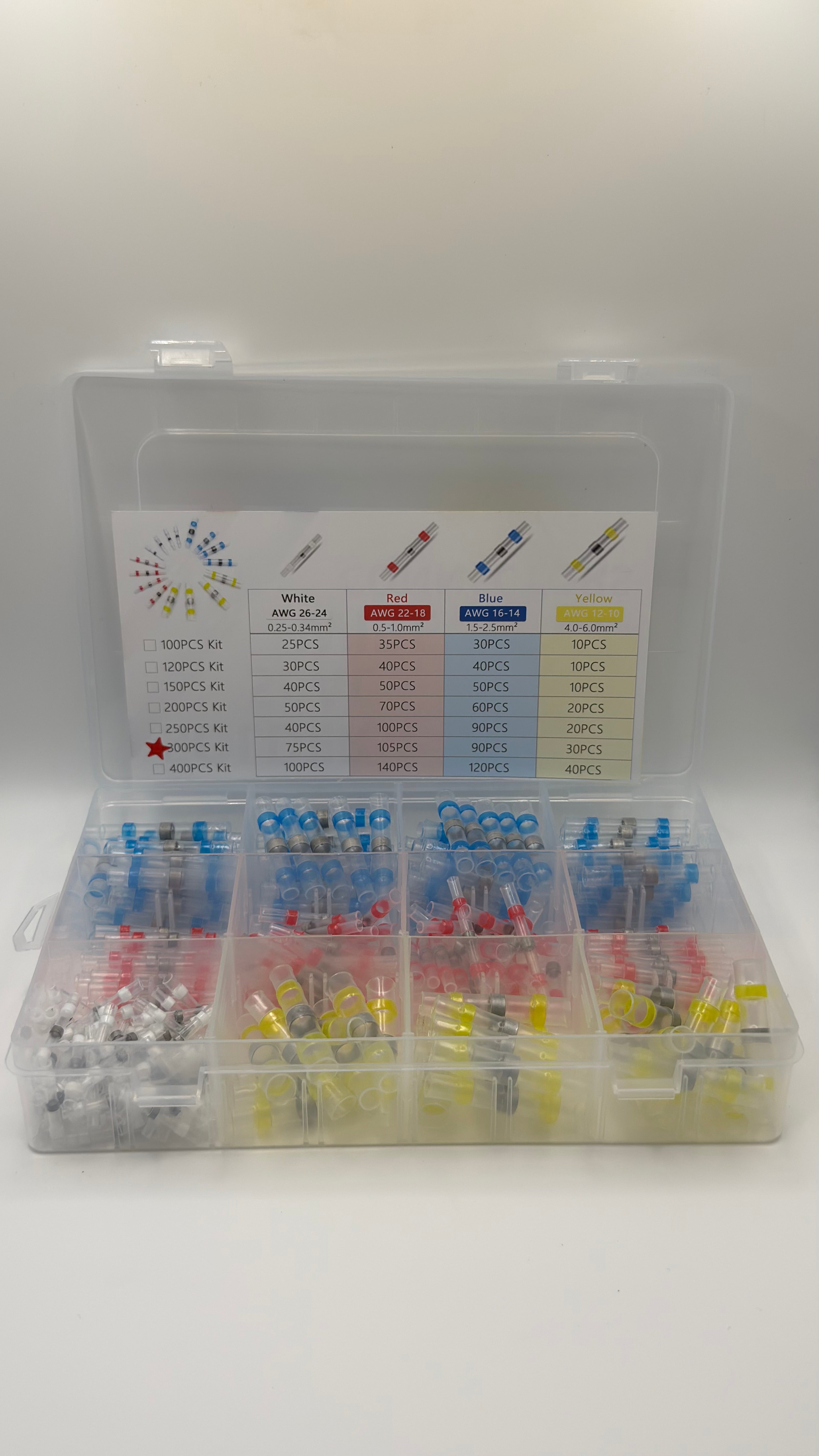 300pcs Solder Seal Wire Connectors