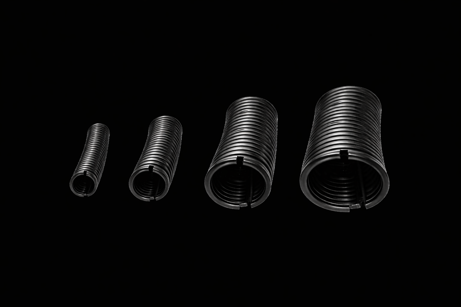 Split Loom Conduit – Black Corrugated Cable Protection - Sold Per Metre