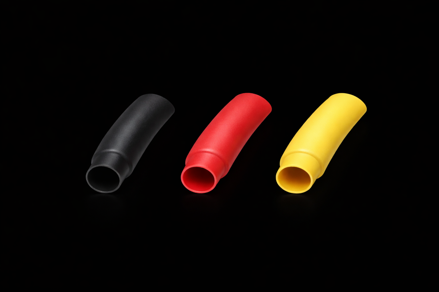 Heat Shrink Tubing – 4:1 Adhesive Lined (Black, Red, Yellow) - Sold Per Metre