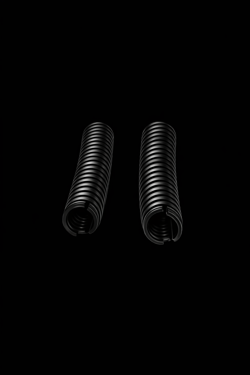Split Loom Conduit – Black Corrugated Cable Protection - Sold Per Metre