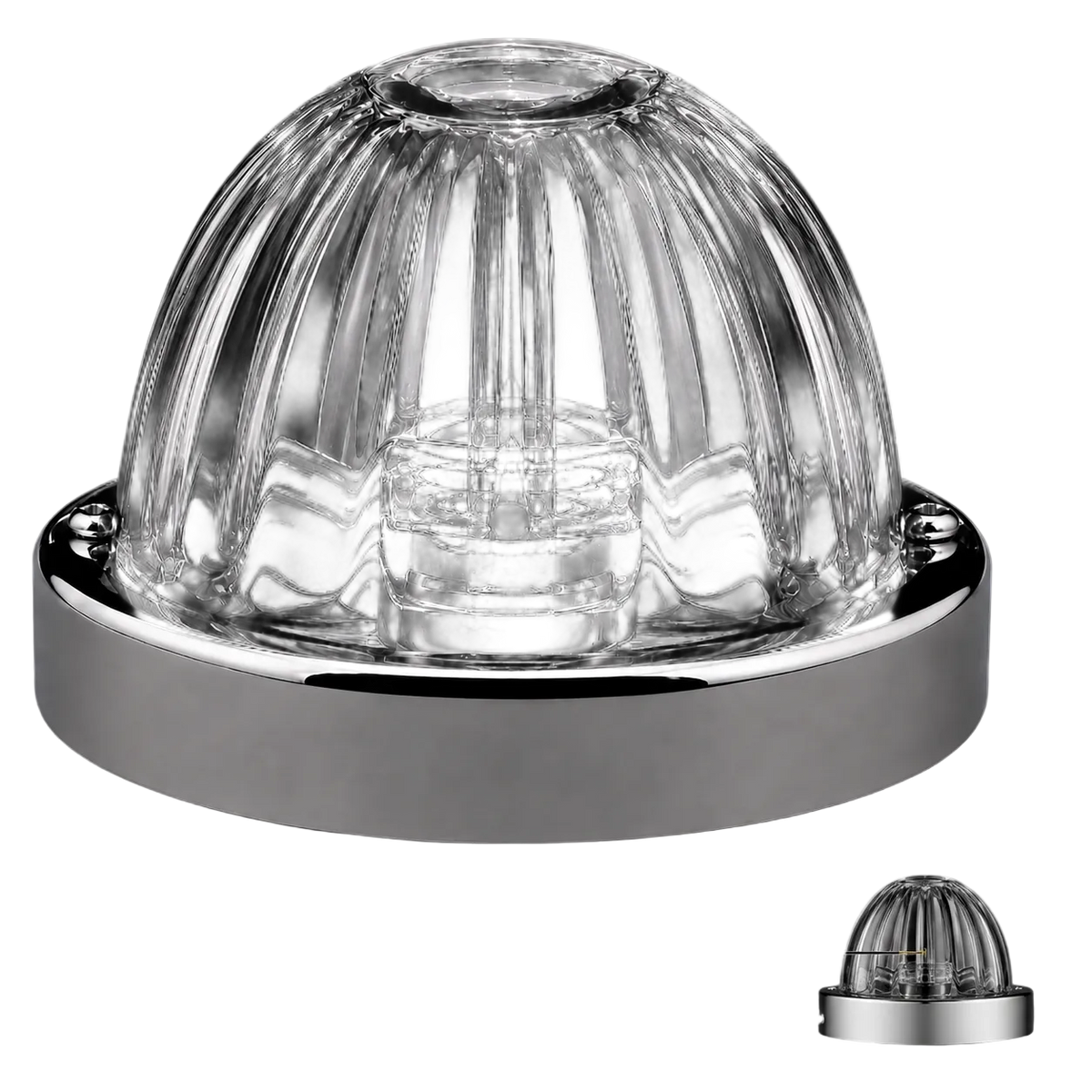 1156 Single Colour Flush Mount Glass Watermelon