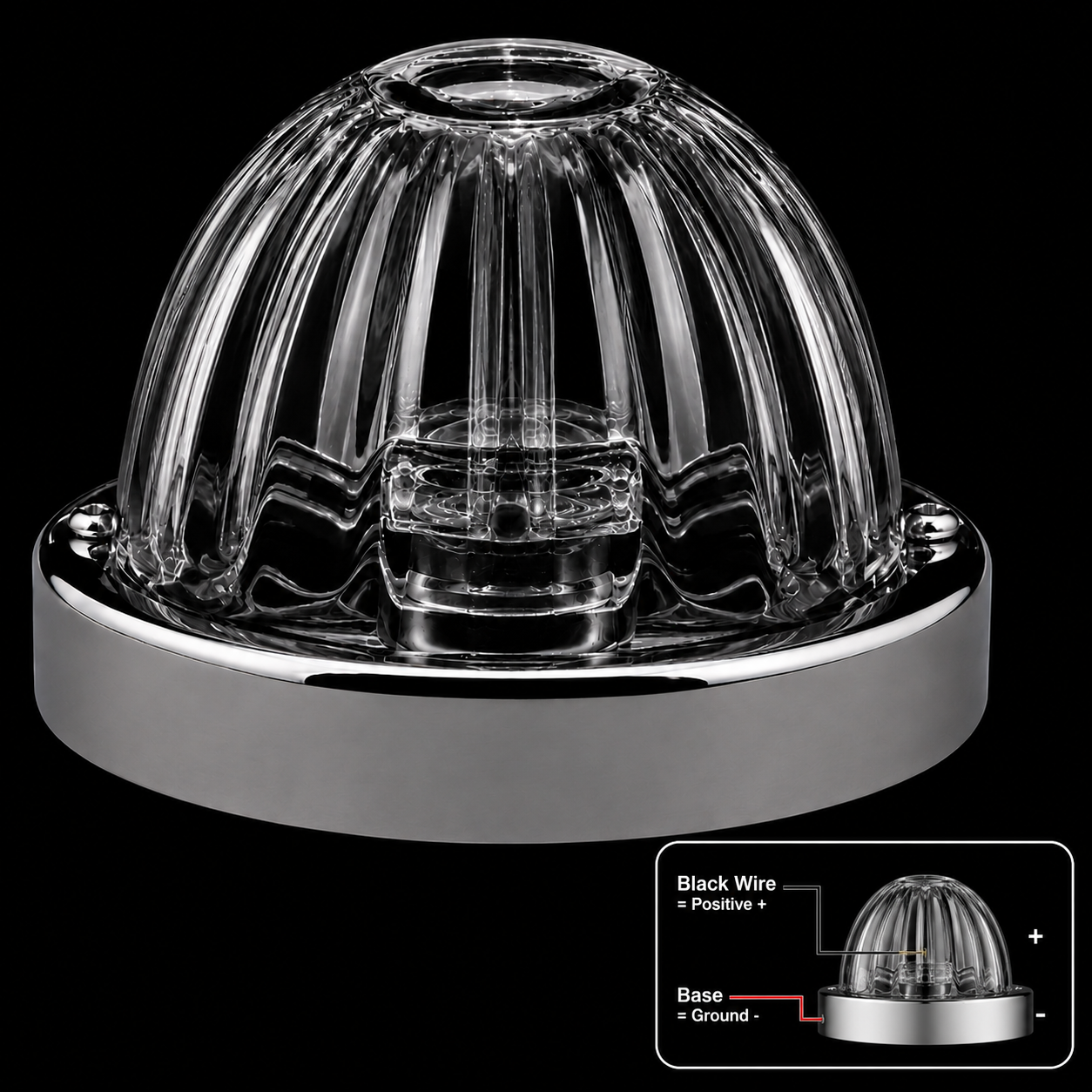 1156 Single Colour Flush Mount Glass Watermelon