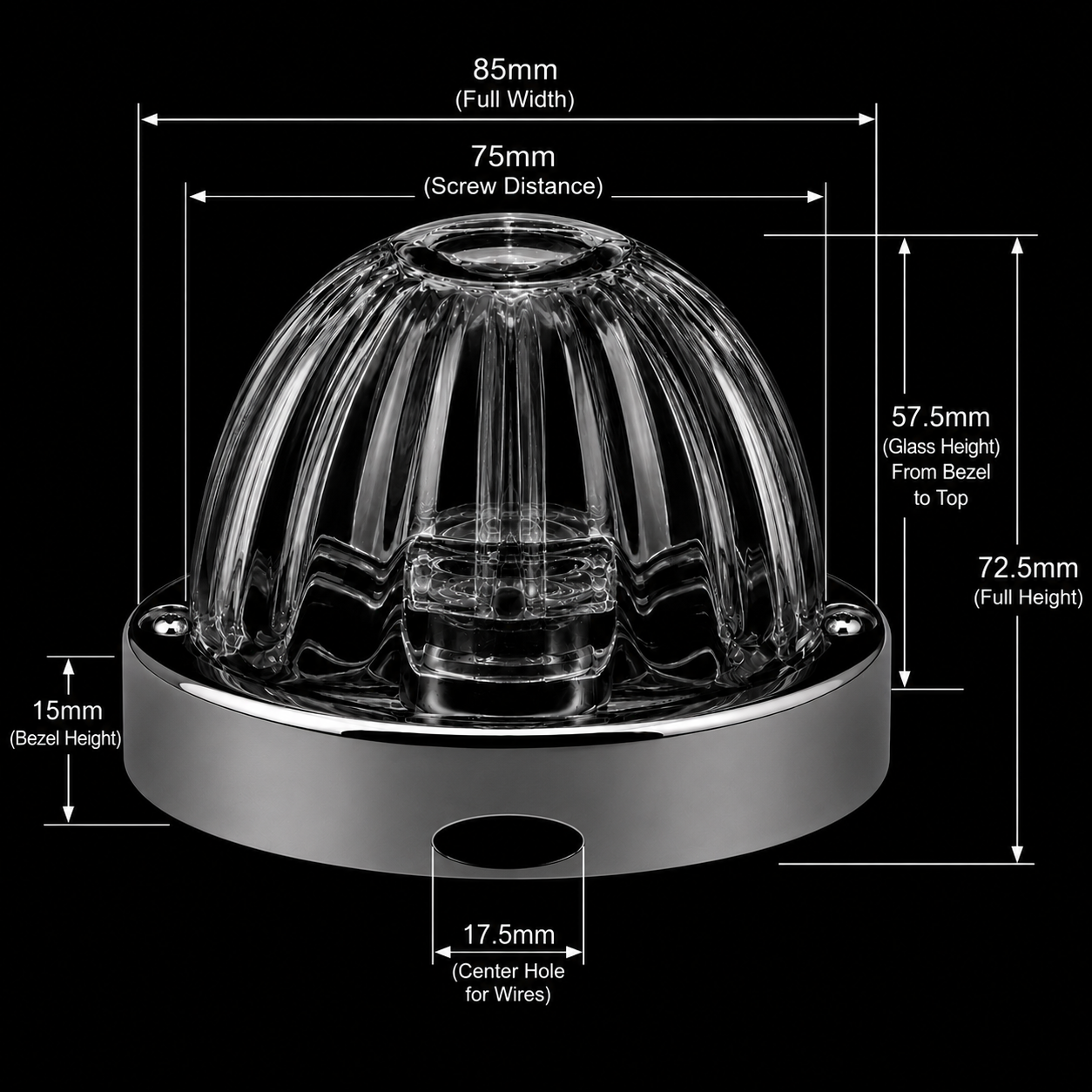 Glass Watermelon 1157 Dual Revolution (CLEAR LENS)