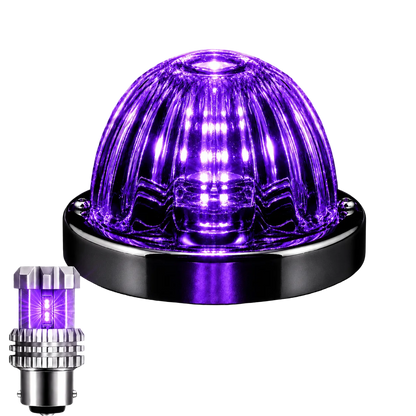1156 Single Colour Flush Mount Glass Watermelon