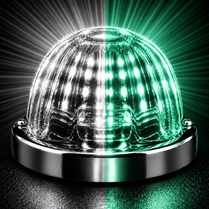 1157 Dual Colour Flush Mount Glass Watermelon