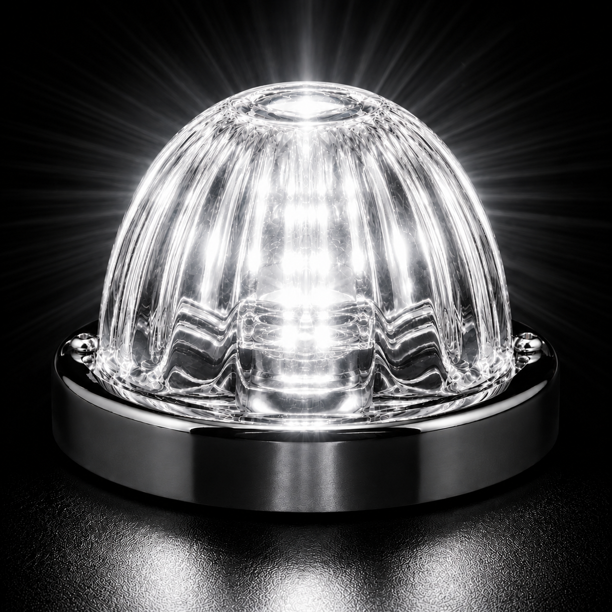 1156 Single Colour Flush Mount Glass Watermelon