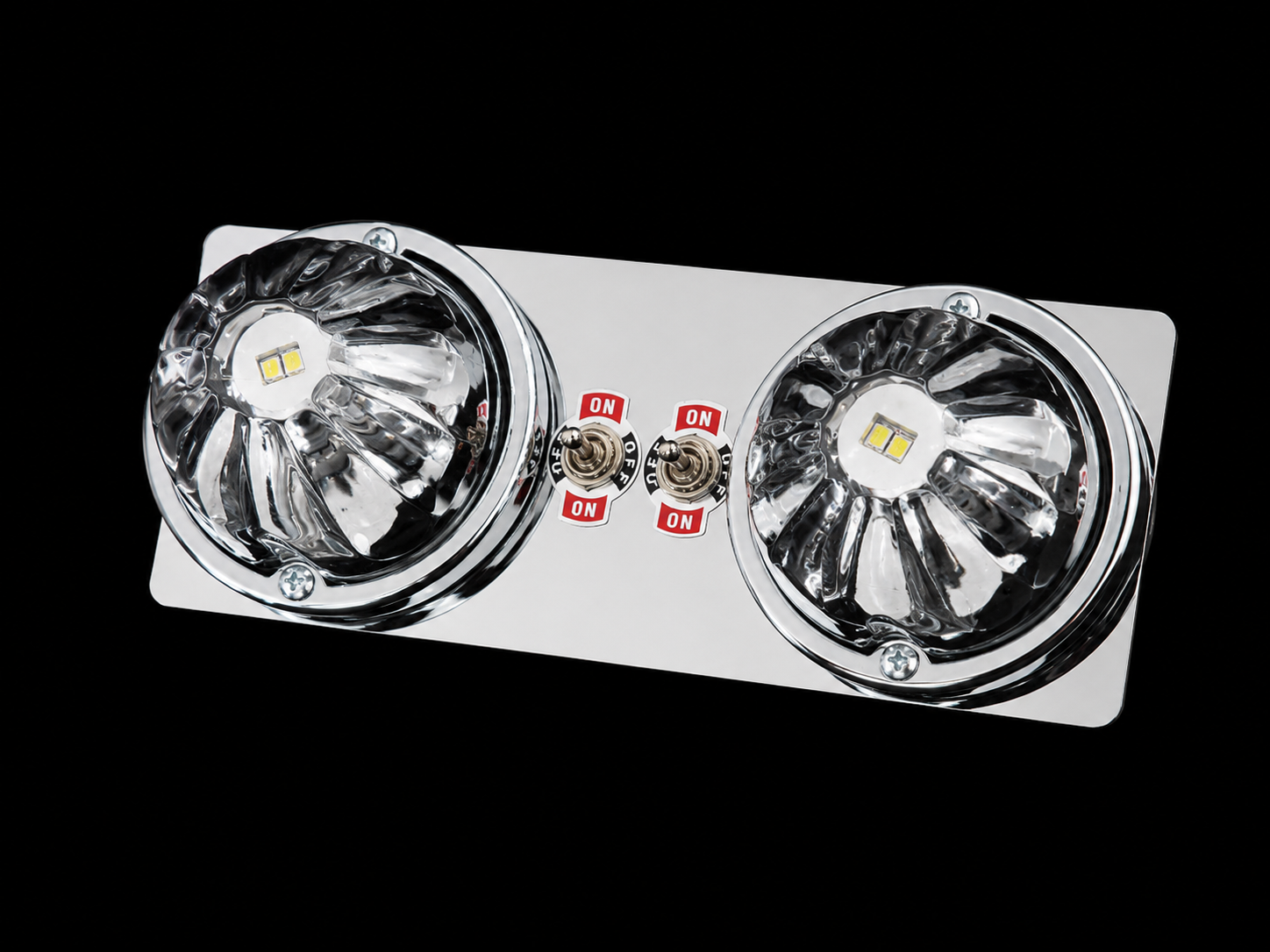 Mirrored Stainless Interior Light Base Suit Kenworth