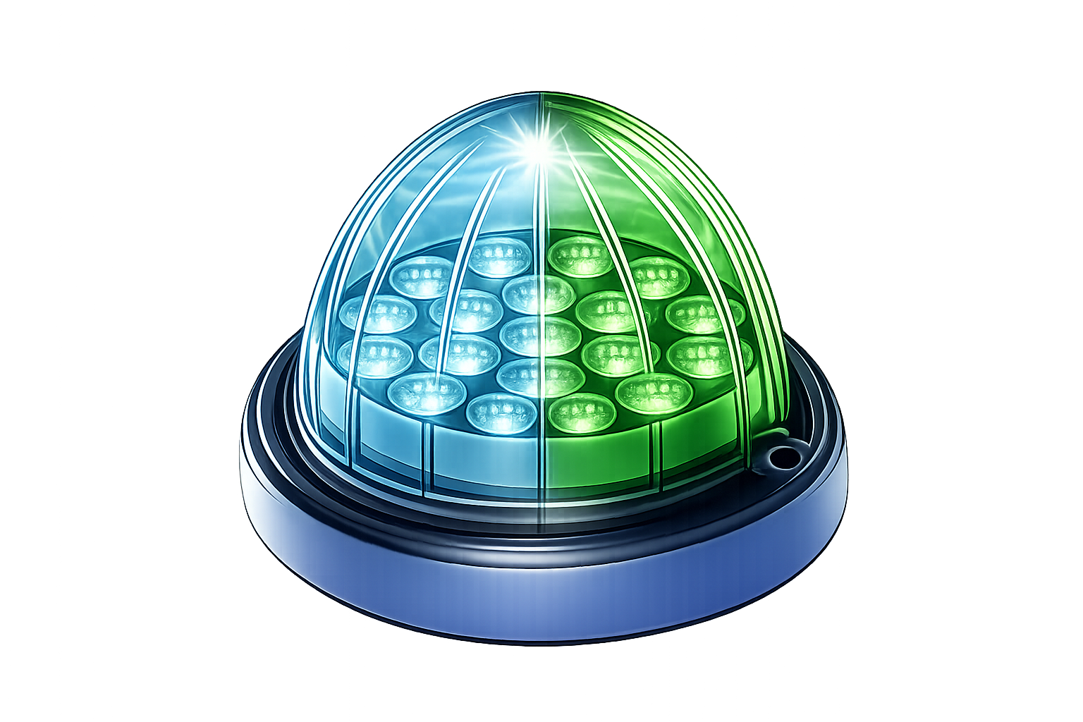 Plastic Watermelon Dual Revolution 19 LED 12V